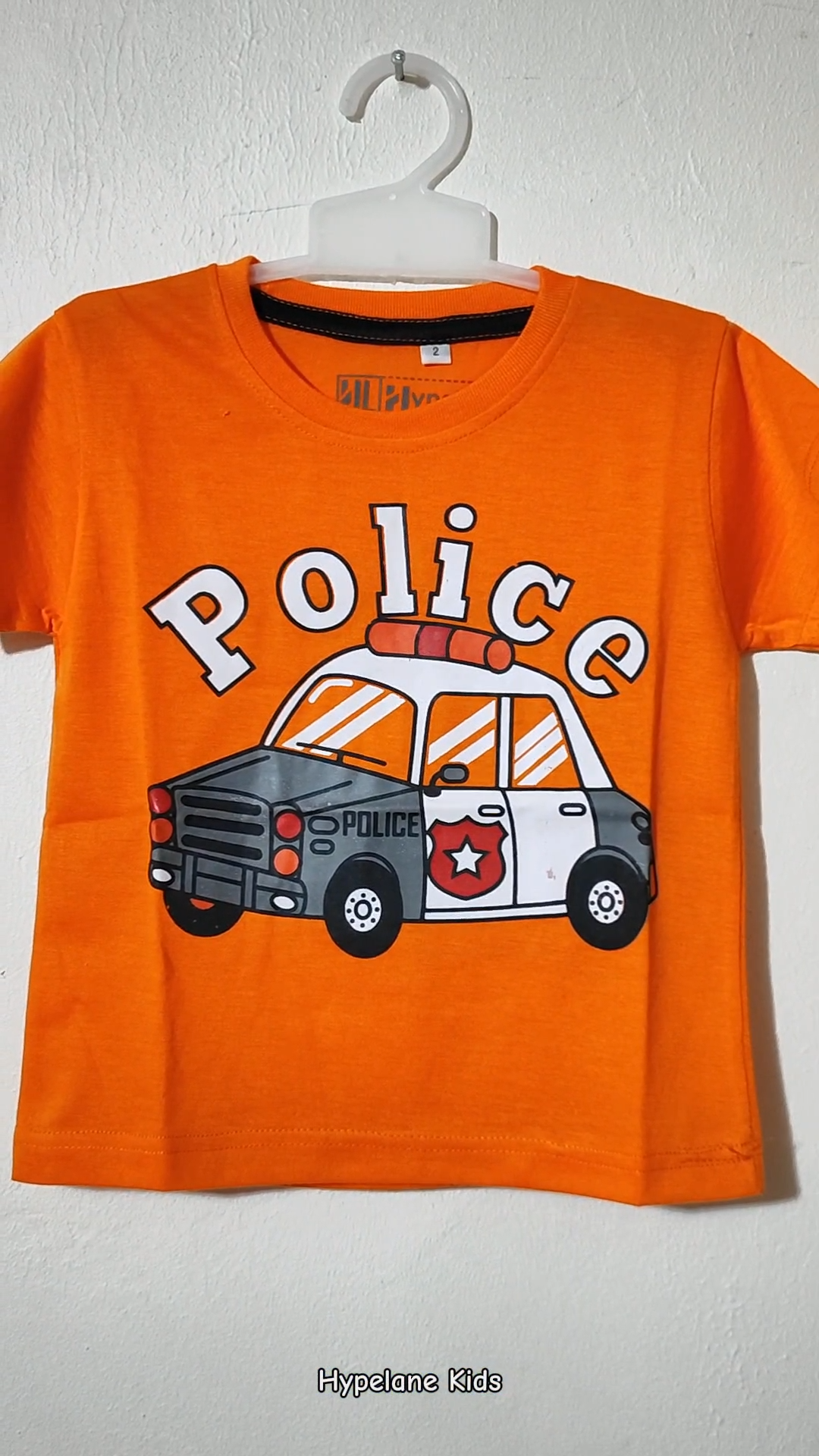 Baju Kaos Distro Anak Laki Laki Karakter Mobil Polisi Keren Import 1 - 10 Tahun - Hypelane