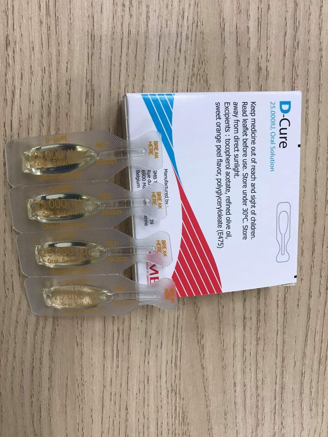 Vitamin D-Cure vỉ 4 ống