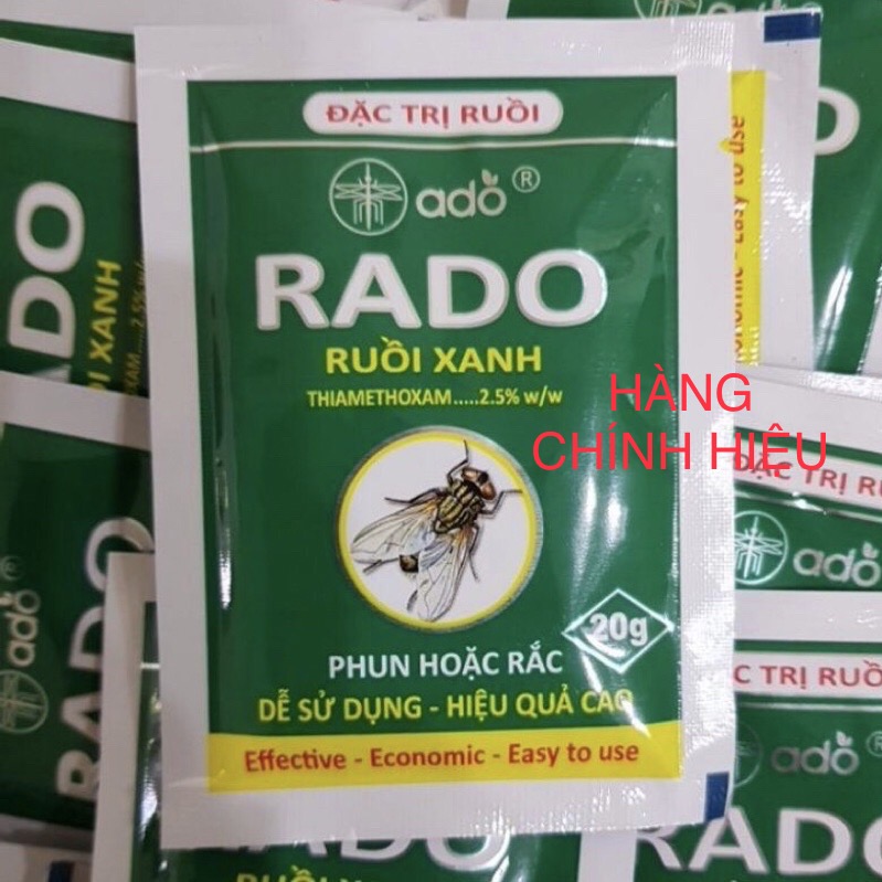 Combo 5 gói diệt ruồi Rado 20g, Chuyên gia ruồi xanh, ruồi nhặng