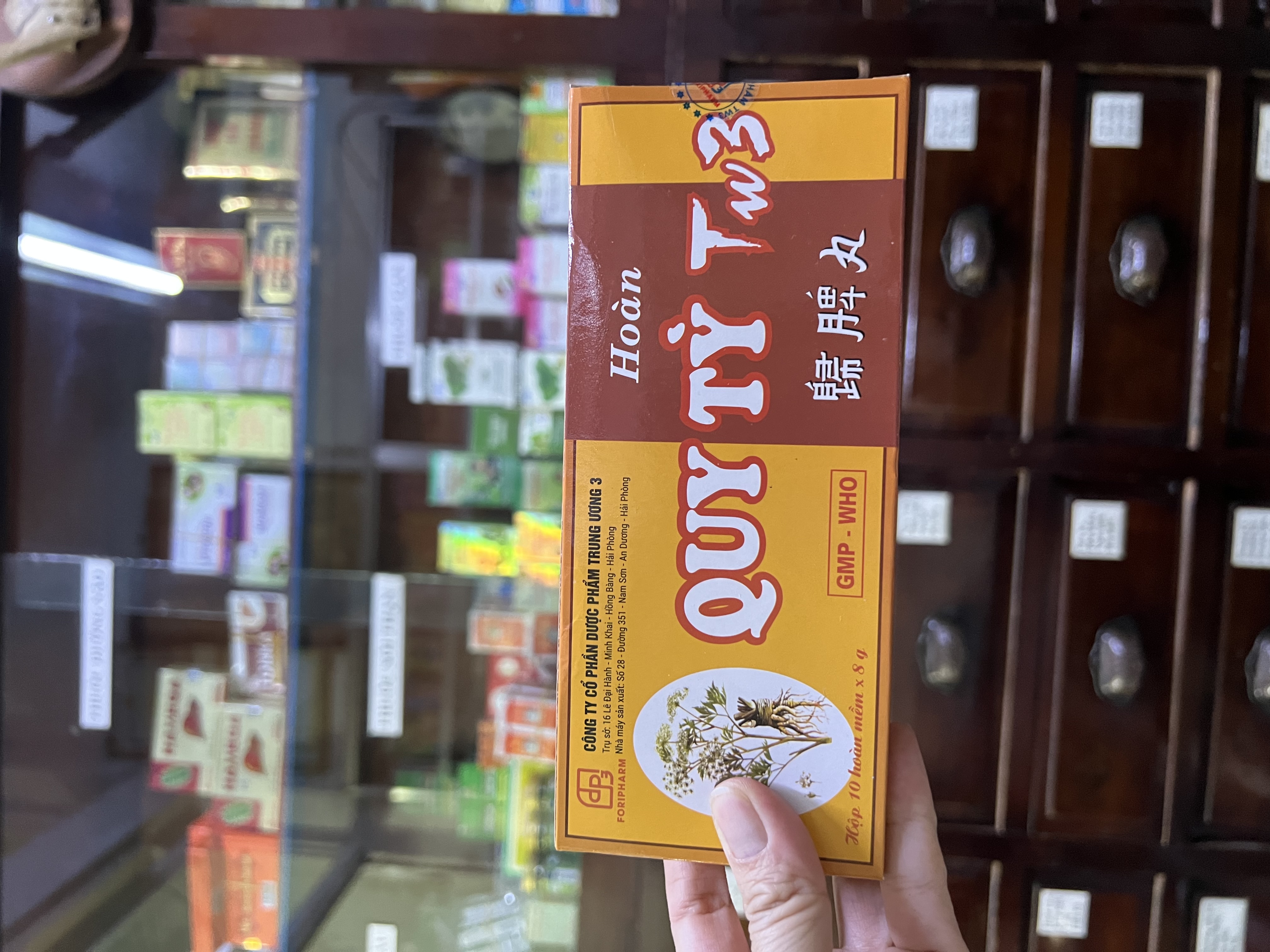 Quy tỳ tw3- 10viên tể mềm- an thần, mất ngủ, bổ thận