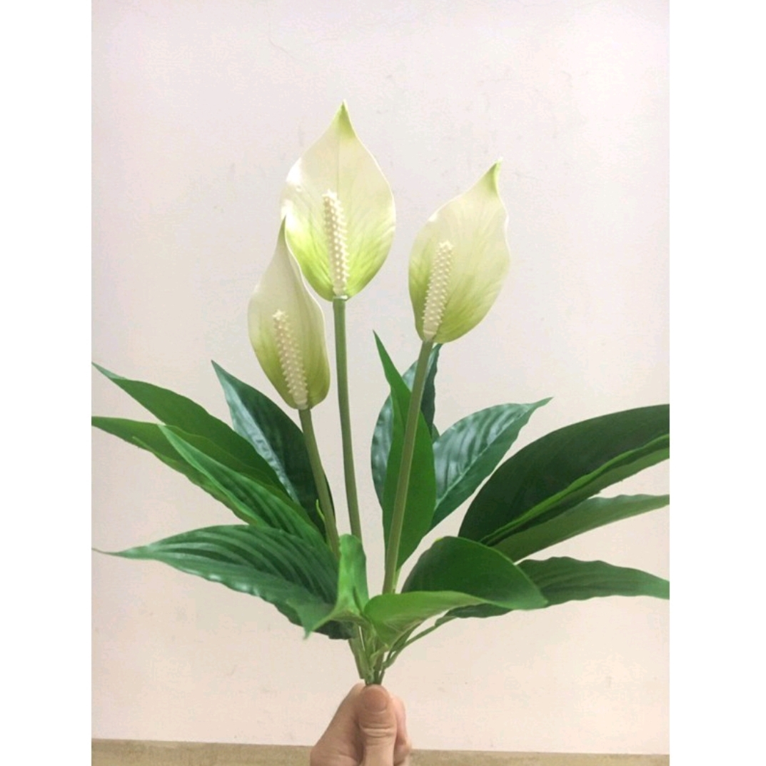 Cây Hoa Lan Ý hoa giả Trang Trí cây hoa lá giả