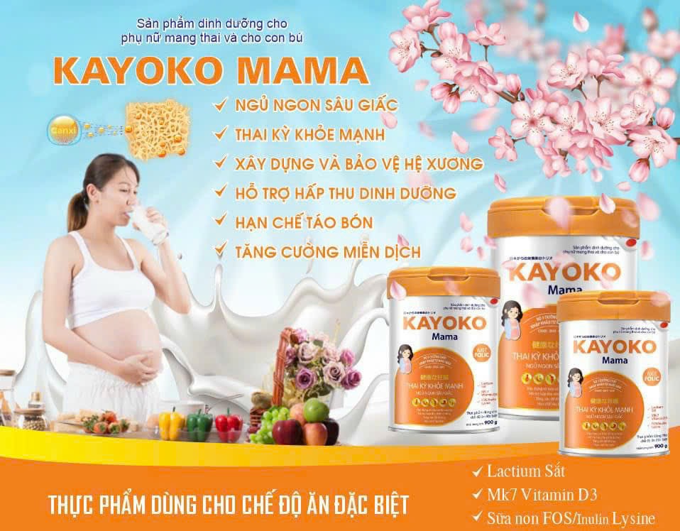 Sữa kayoko mama.sữa cho phụ nữ mang thai.
Đate 2025