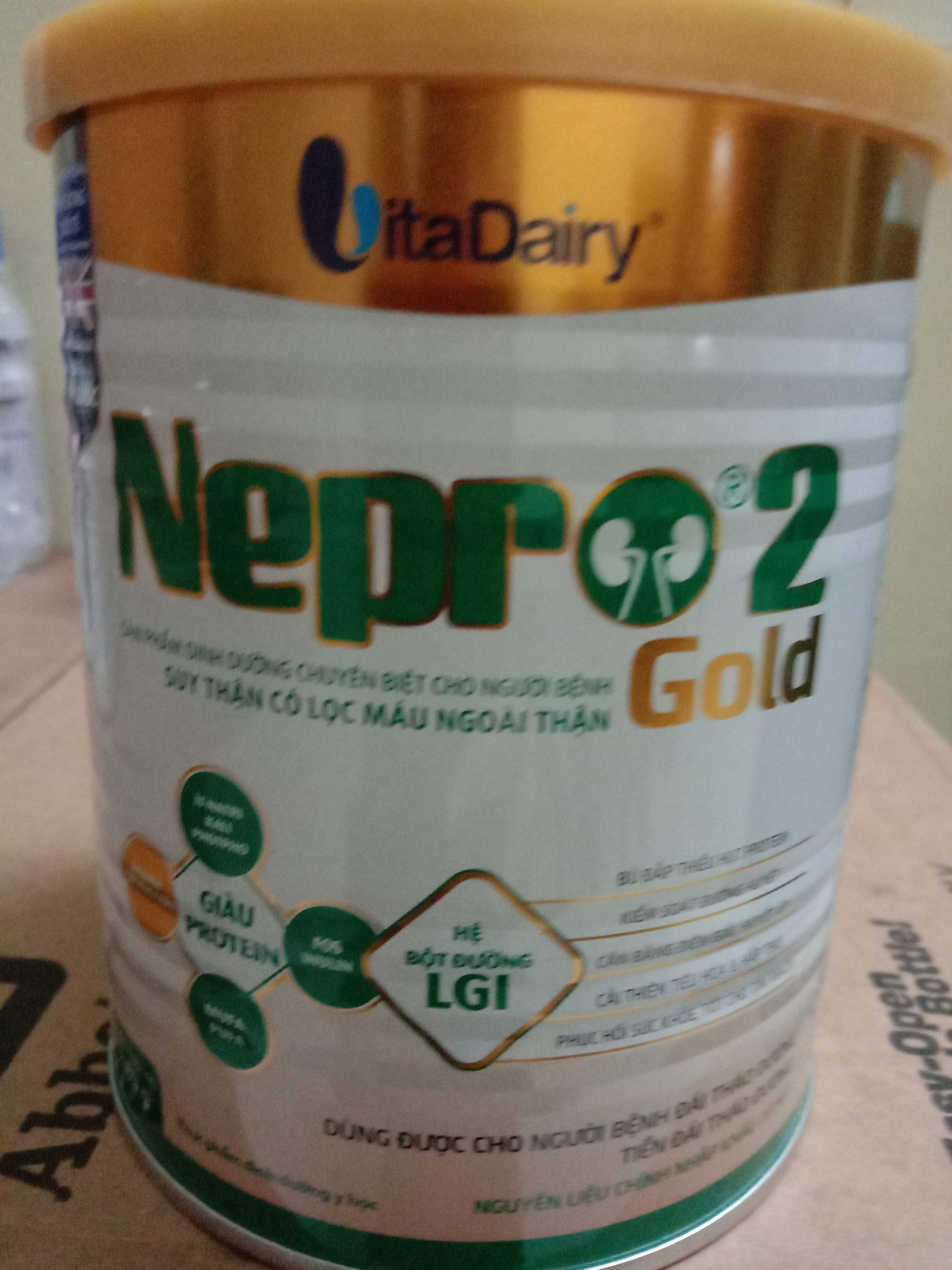 Sữa Nepro gold 2 lon 400g.
Dành cho người bệnh đái tháo đường, người đang lọc máu ngoài và tiền đái tháo đường .
Sản phẩm chuyên biệt cho người bệnh suy thận có lọc máu ngoài thận.