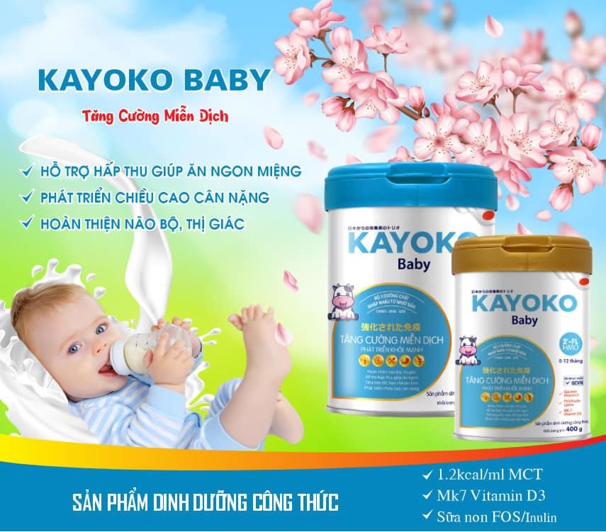 Sữa kayoko baby 400g.cho bé 0-12 tháng 
Đate2025