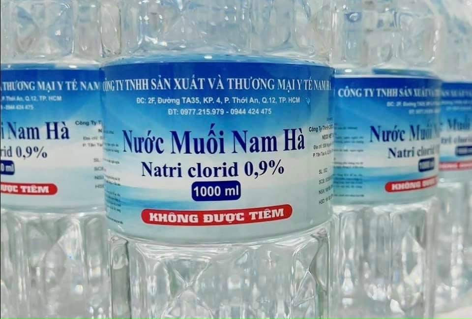 Nước muối sinh lý Nam Hà chai