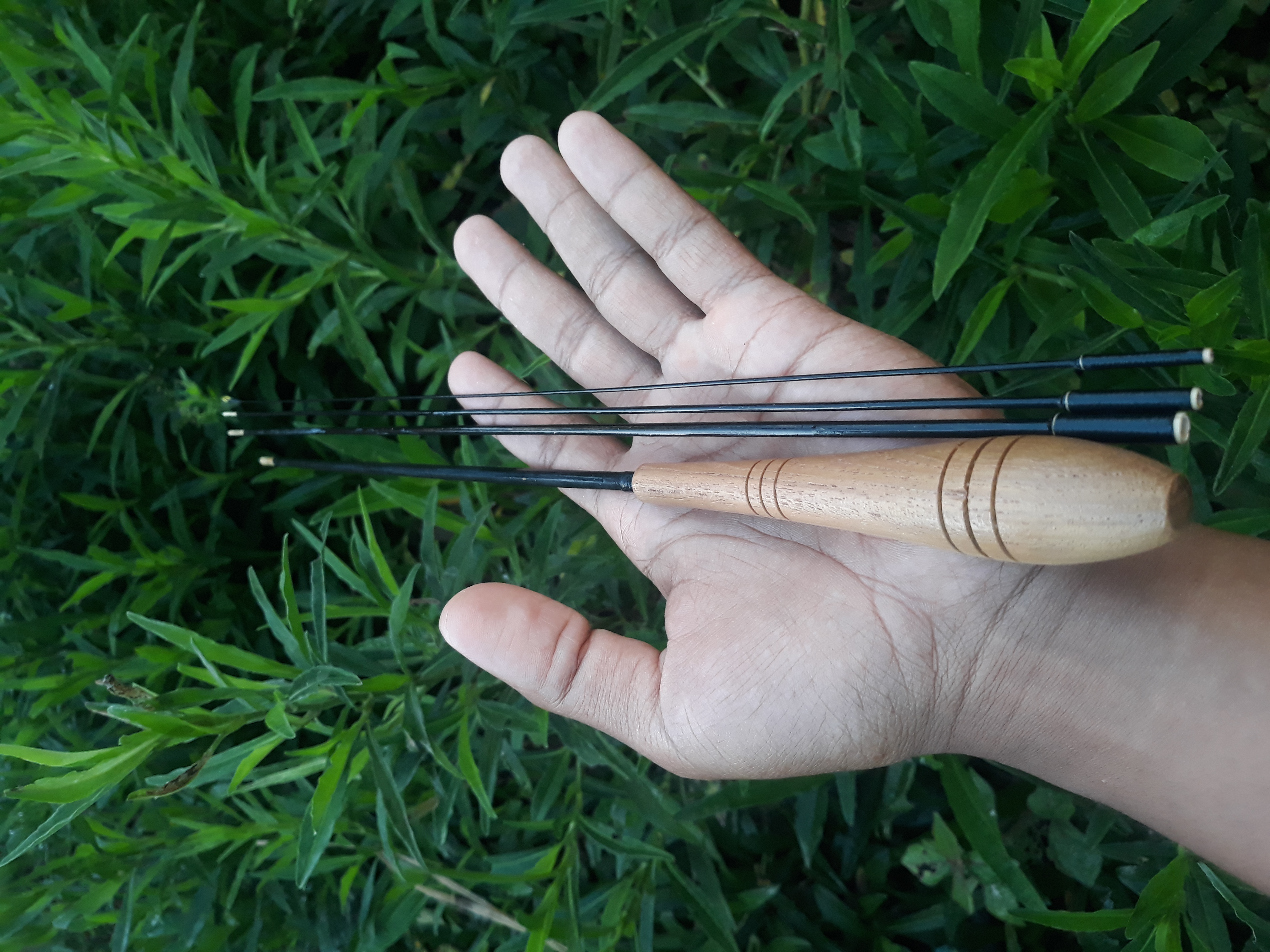 Joran / tegek tanago micro fishing lidi aren warna hitam ( 150 cm )