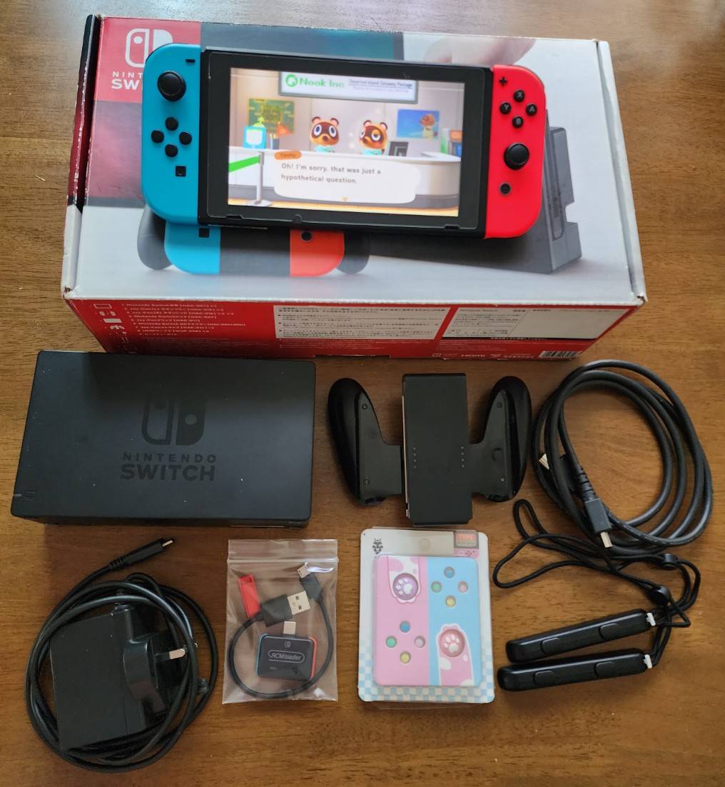 Nintendo switch แปลงแล้ว ความจุ 512 GB. อุปกรณ์ครบกล่อง แถมตัวบู๊ต RCM ราคา 6,090 บาท*ส่งฟรี