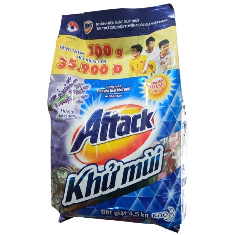 Bột giặt attack hương hoa anh đào mới 4,5kg