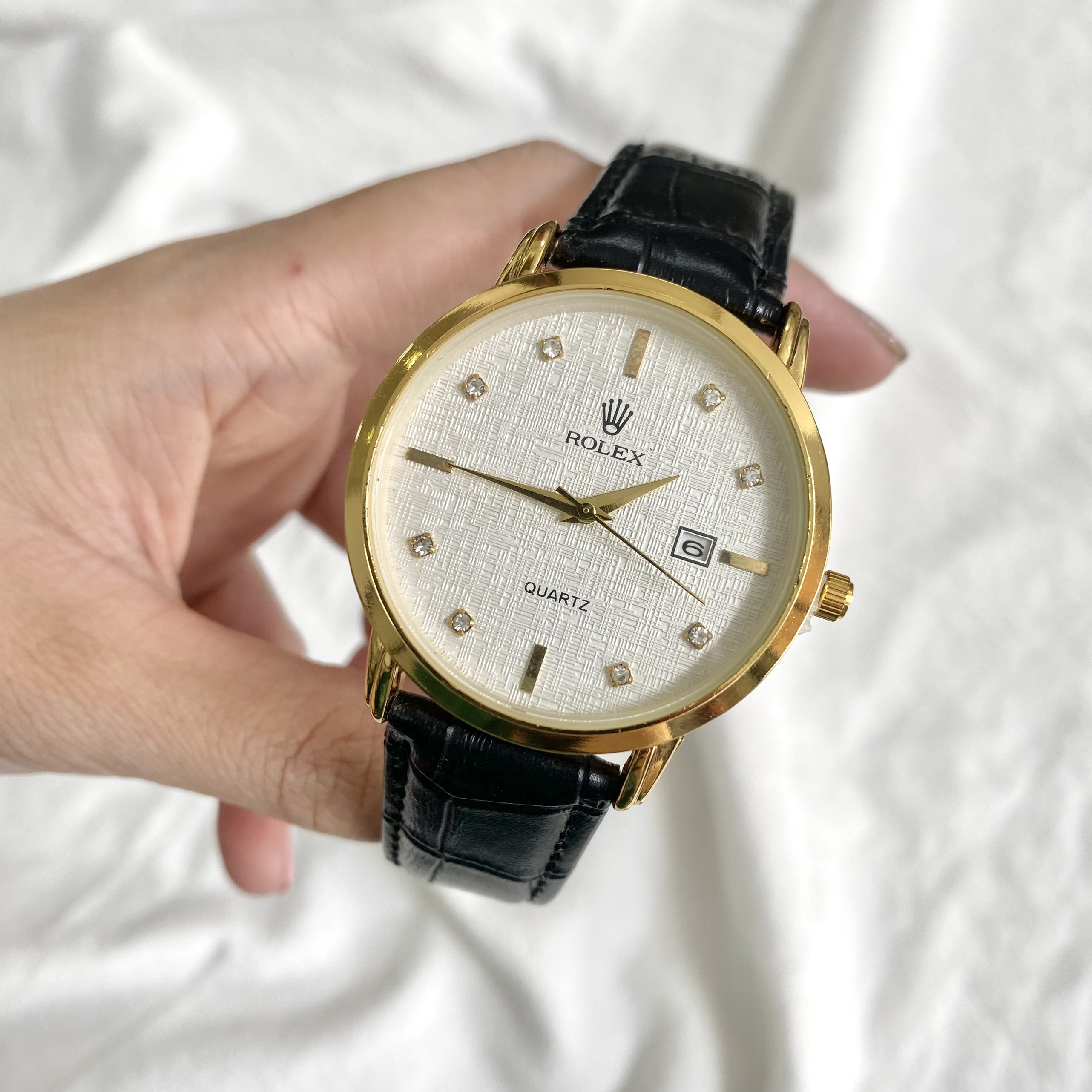 Đồng hồ Nam RL Quartz siêu mỏng+ Dây da cao cấp+Bh12 tháng+Hộp sang trọng