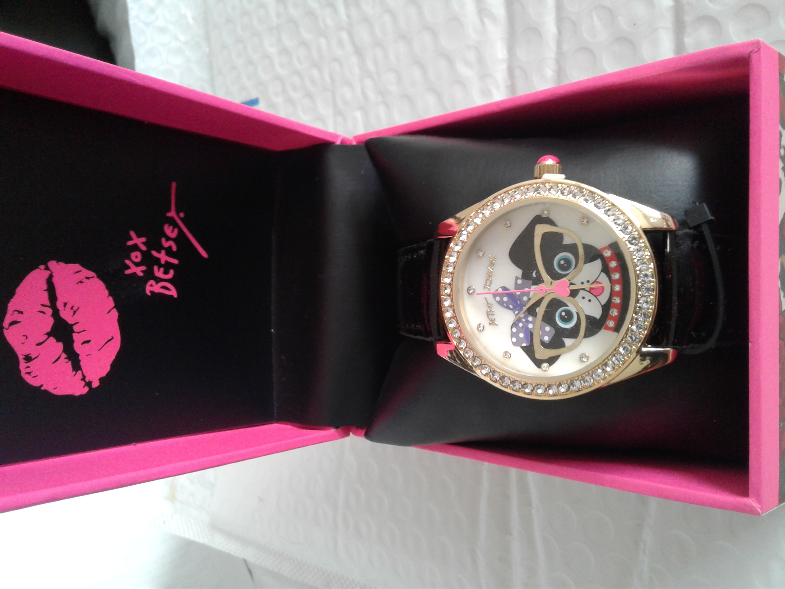 Betsey Johnson Mystic Hamsa Eye Watch - Pearl Dial 