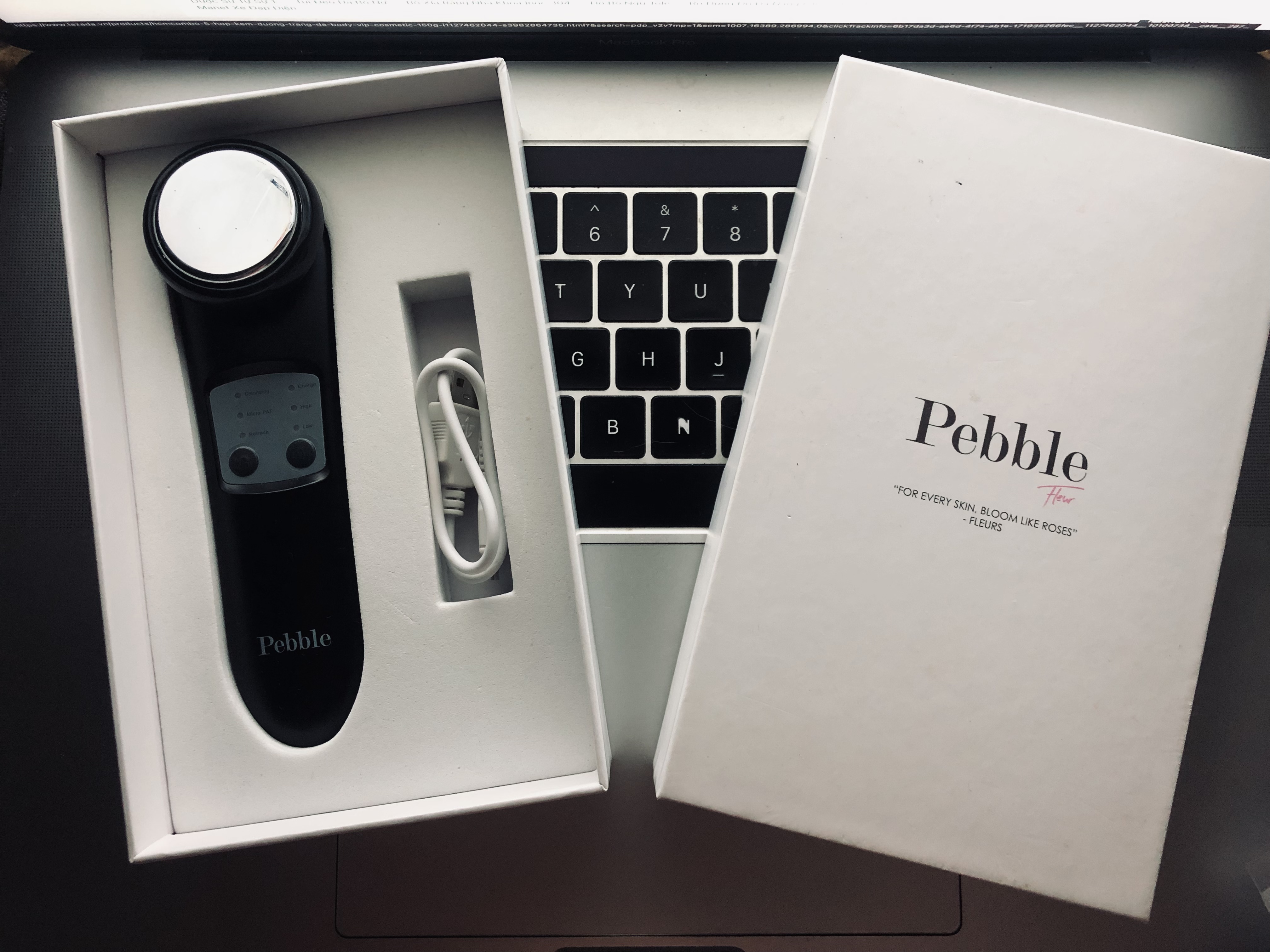 Máy chăm sóc da mặt Pebble Fleur
