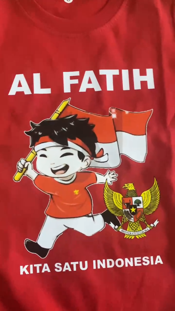 [FREE NAMA] Kaos anak 17 Agustus Kemerdekaan Indonesia