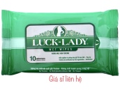 Khăn ướt Luck Lady cao cấp không mùi không chất bảo quản