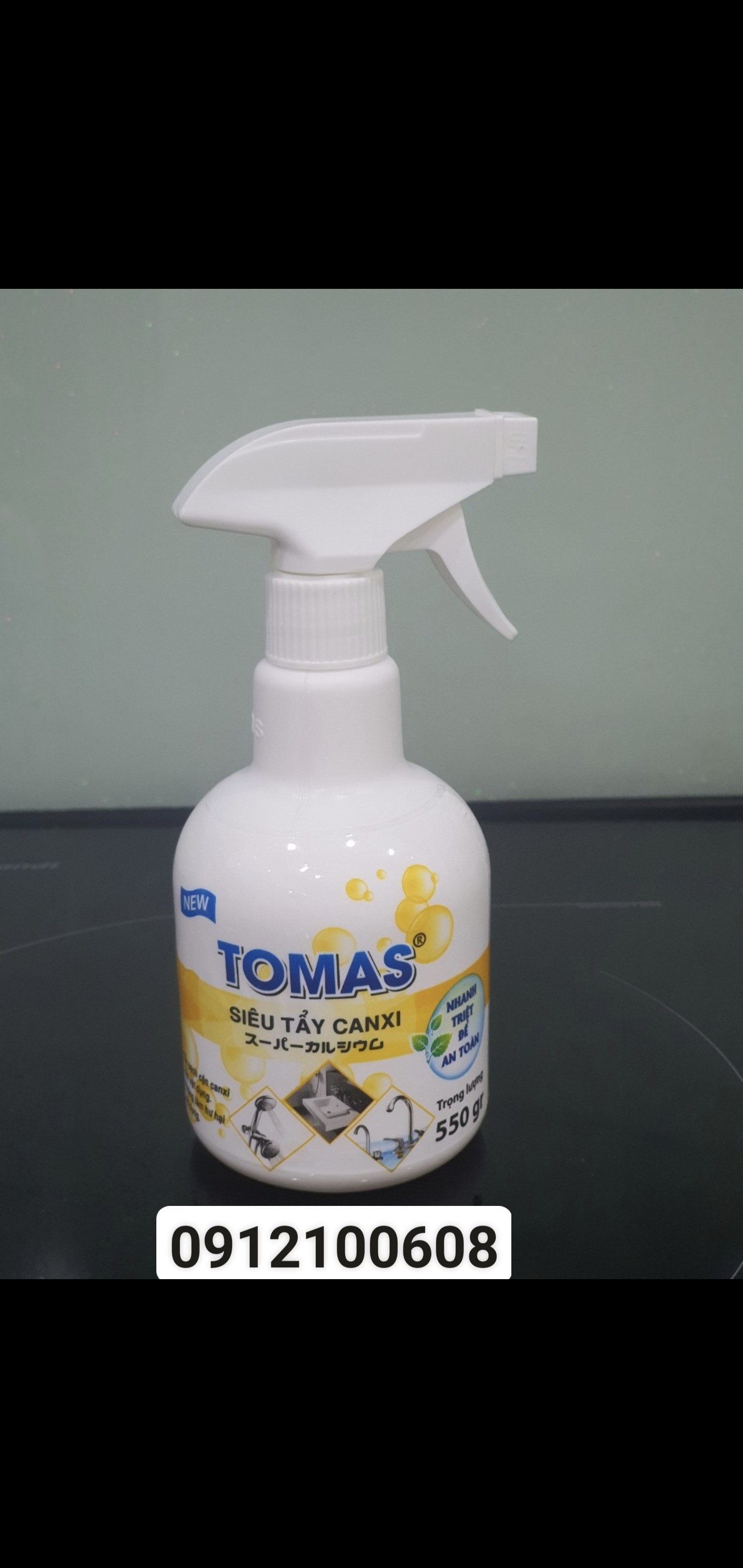 Siêu tẩy canxi vàng 550g tomas