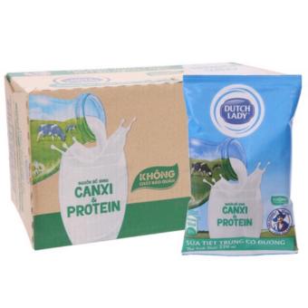 Thùng 48 bịch sữa cô gái hà lan có đường 180ml date t8/24