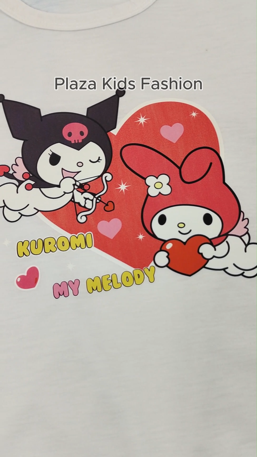 Kaos anak perempuan usia 1-10 tahun lengan pendek gambar Kuromi | Atasan baju santai anak cewek motif lucu terbaru | Kuromi10