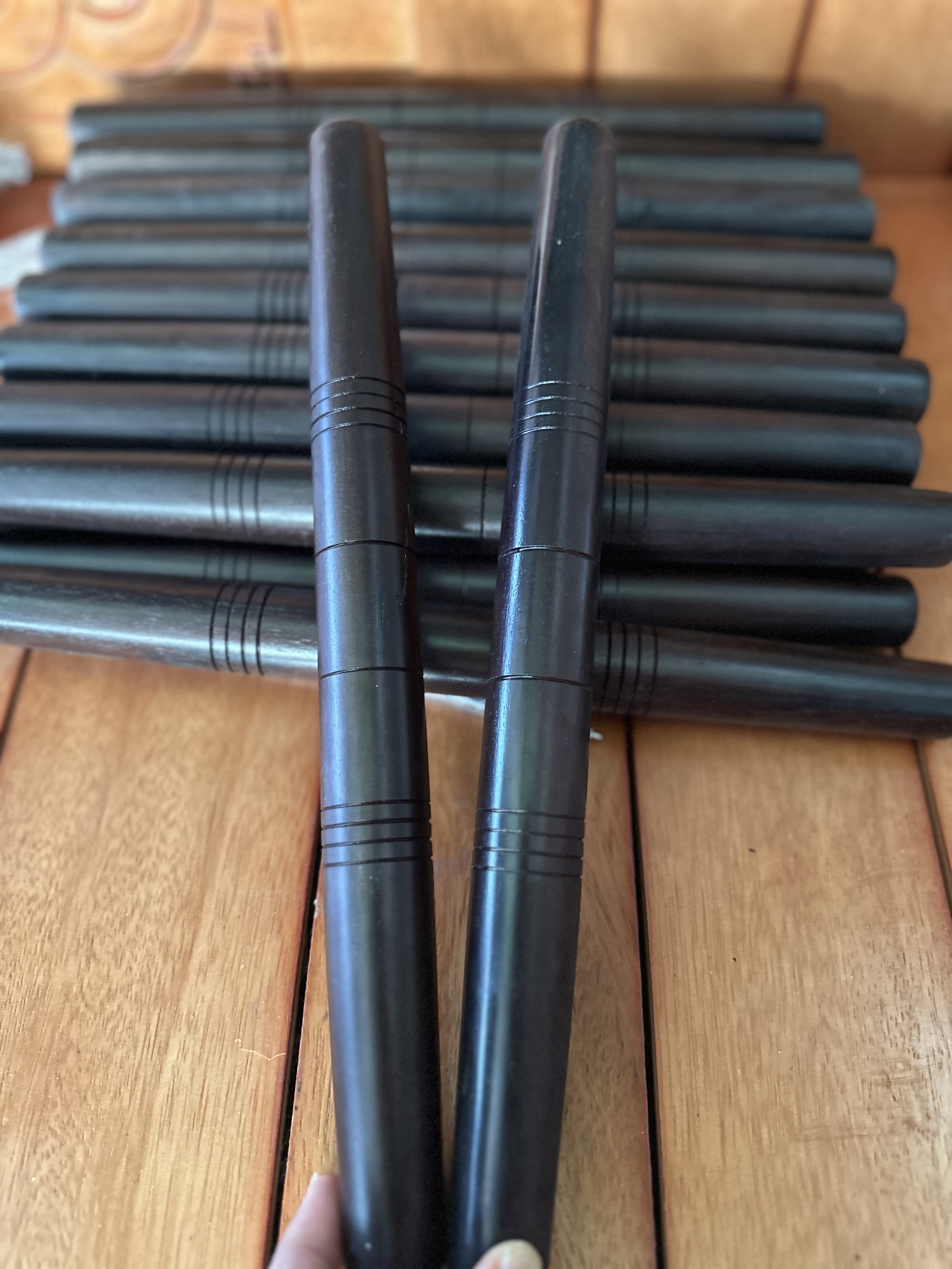 Dùi đánh trống lân gỗ mun ( 1 cặp )
