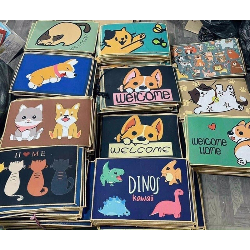 Thảm chân 3D hình thú cute 😋😋