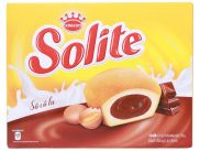 Bánh bông lan kem socola Solite hộp 276g 12 cái