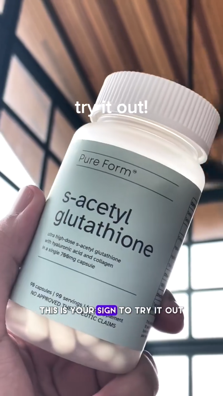 s acetyl glutathione pure form Pure Form® S-Acetyl Glutathione | 90-Day Supply | 90 Capsules main image 1