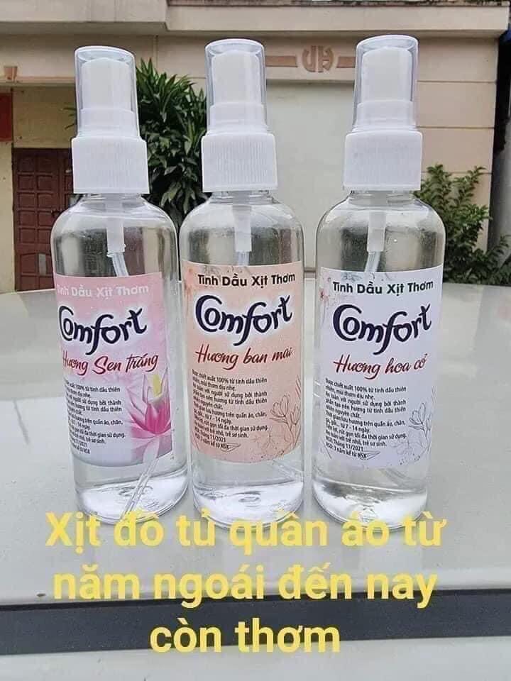 Xịt xả vải khô,xịt thơm Comfort,tinh dầu xịt thơm body,xịt phòng, xịt sofa, chăn màn