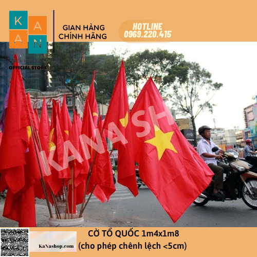 Cờ tổ quốc cỡ lớn vải dày đẹp màu sắc nét