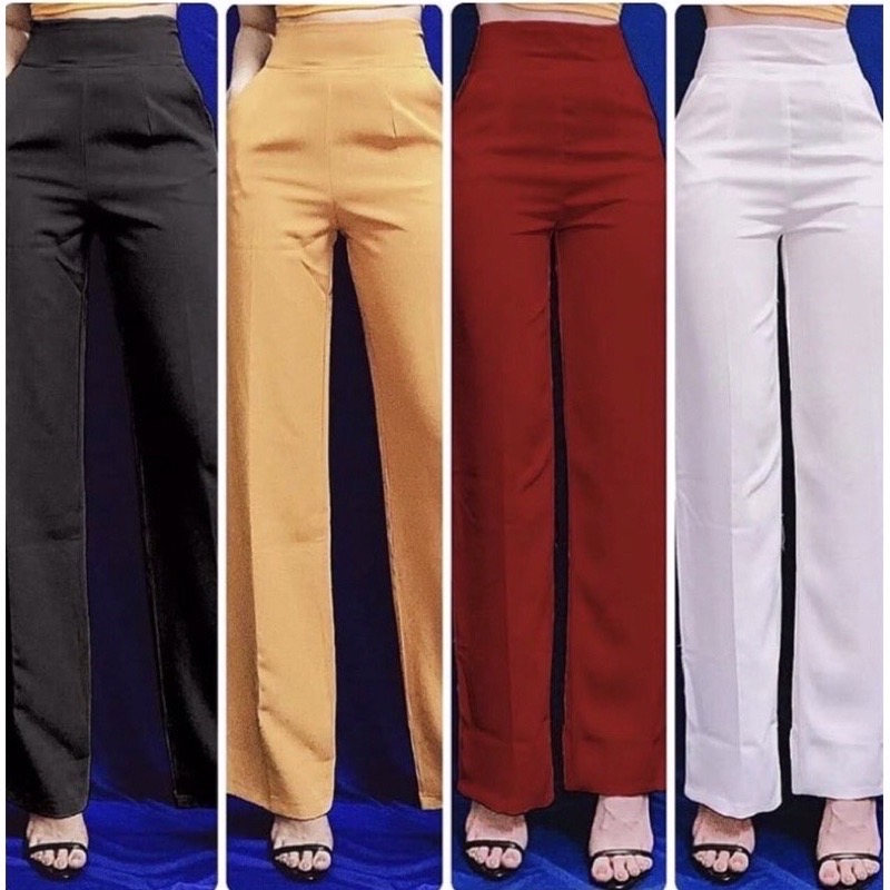 Quần tây nữ ống suông rộng 23-25 cm