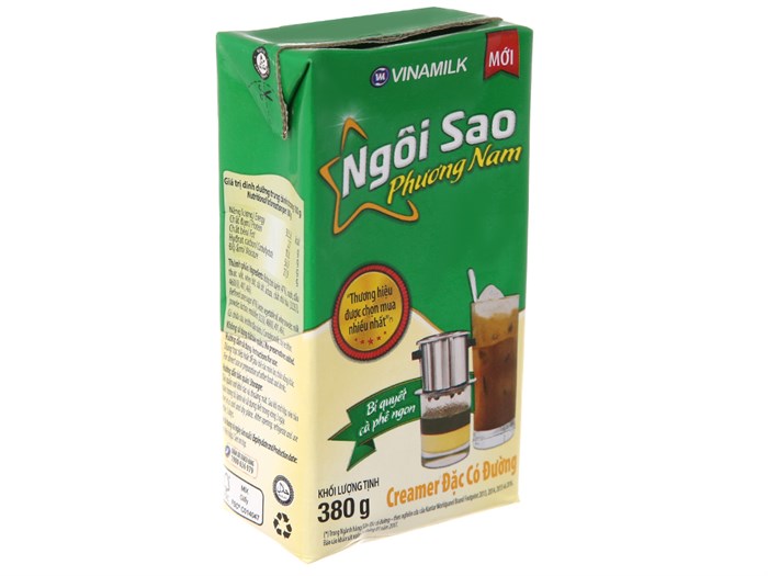 Kem đặc có đường Ngôi sao Phương Nam Xanh lá hộp 380g