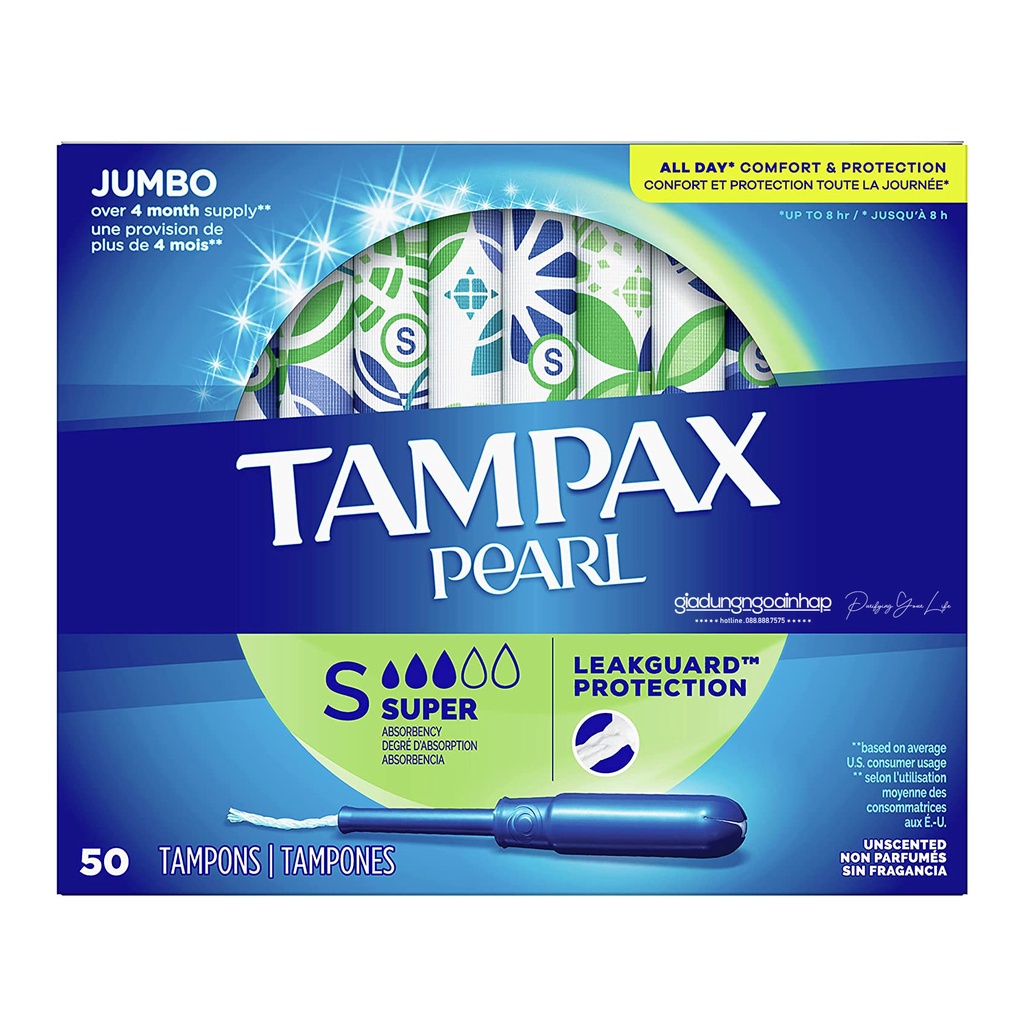Băng vệ sinh dạng ống Tampax pearl