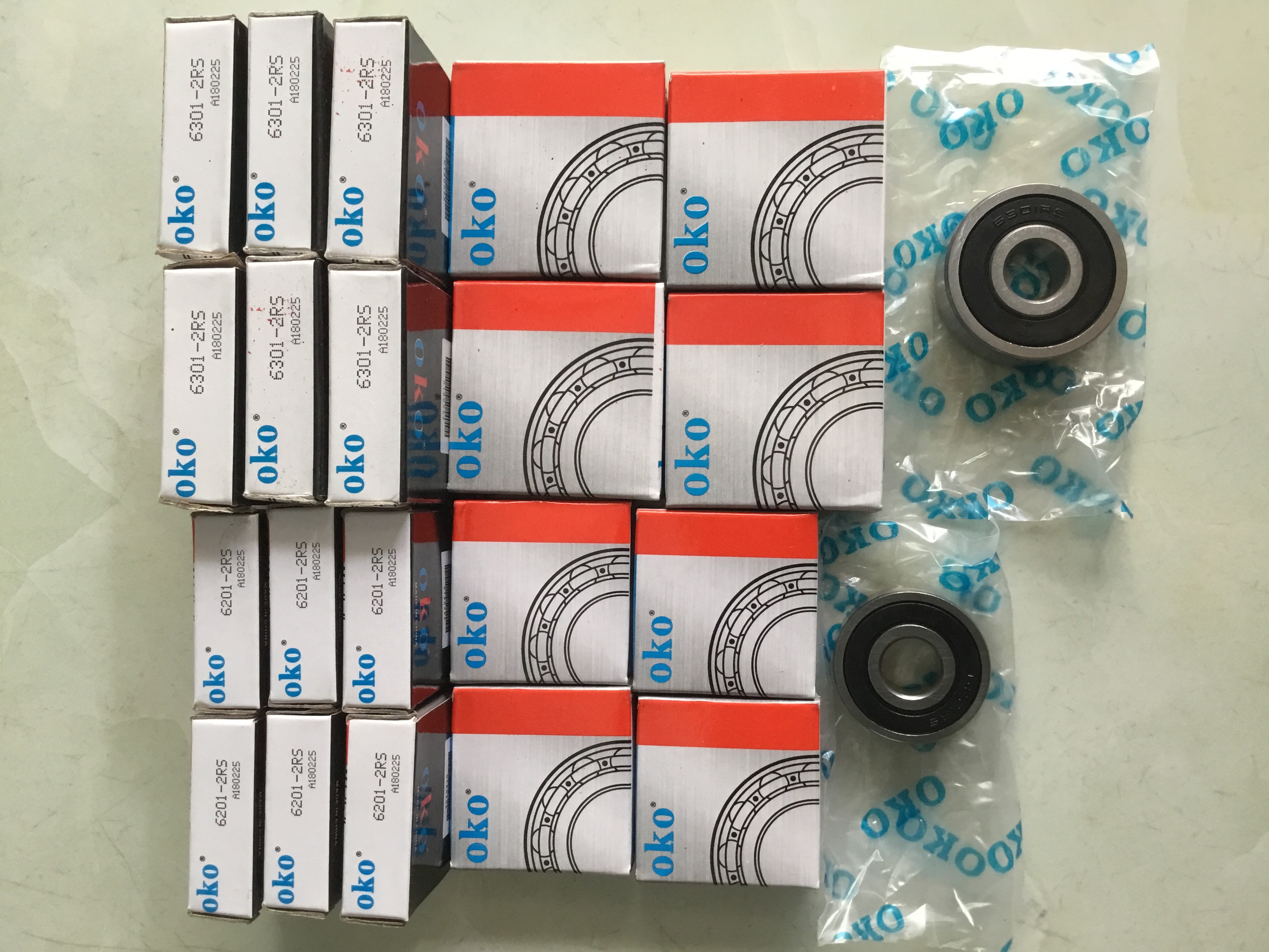 Bạc đạn oko vòng bi 6201-6301-2rs
