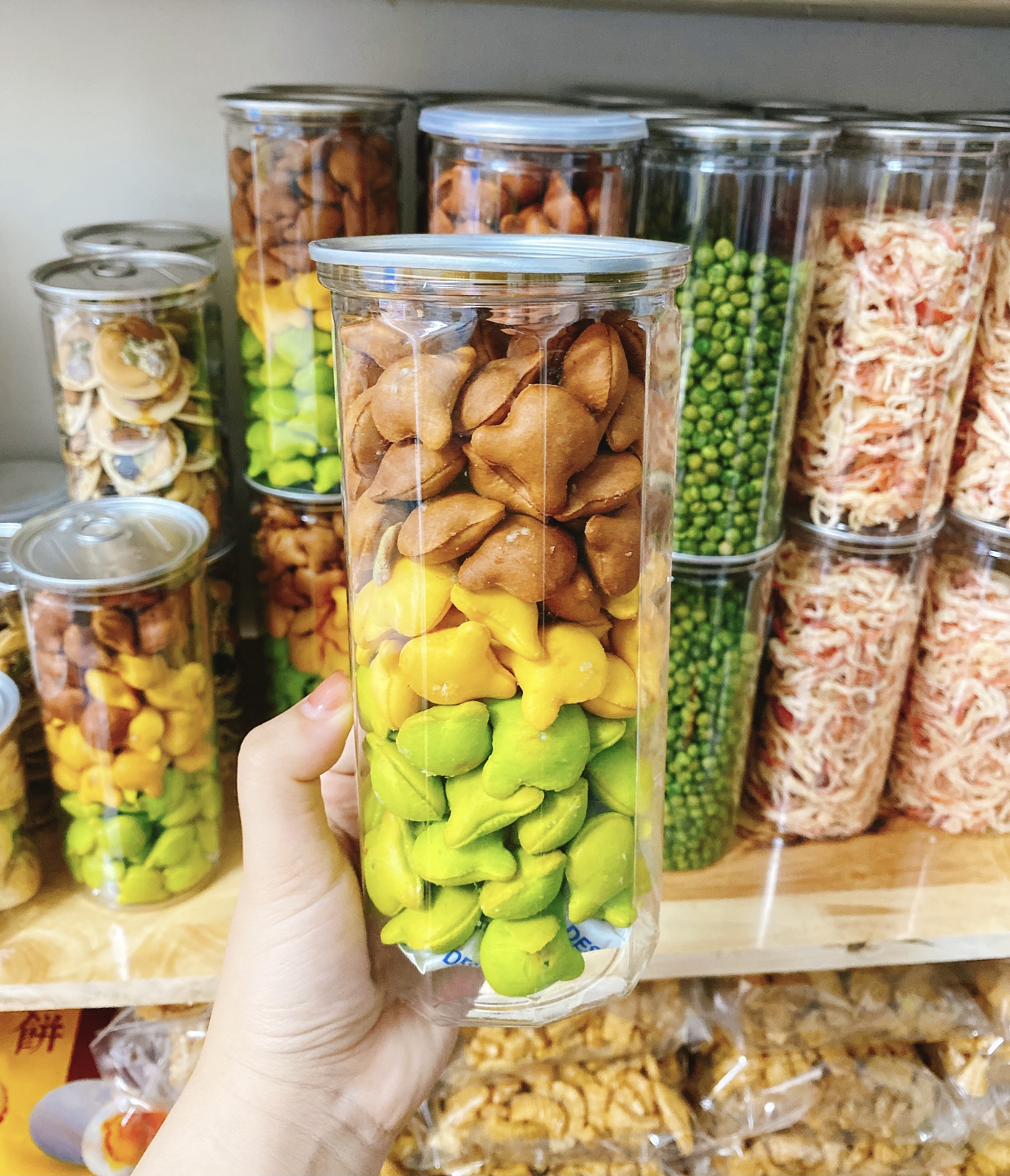 Bánh gấu kem mix 3 vị hũ 450gr