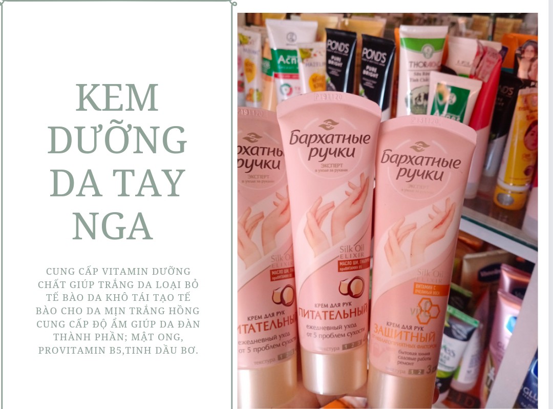 Kem dưỡng da tay Silky Hands Nga Trắng 80ml