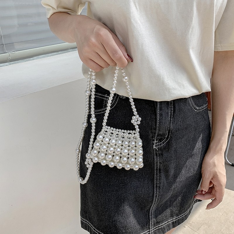 Túi mini ngọc trai điệu đà