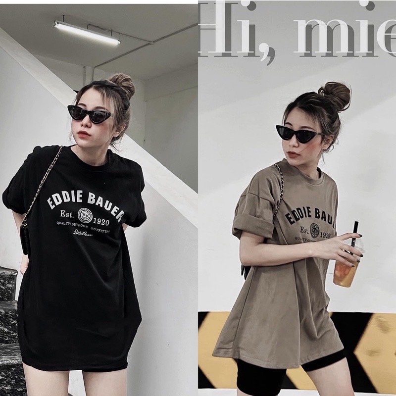 Áo phông 3158 in chữ nam/ nữ, áo thun tay lỡ oversize from rộng basic chất cotton khô- in chữ eddie