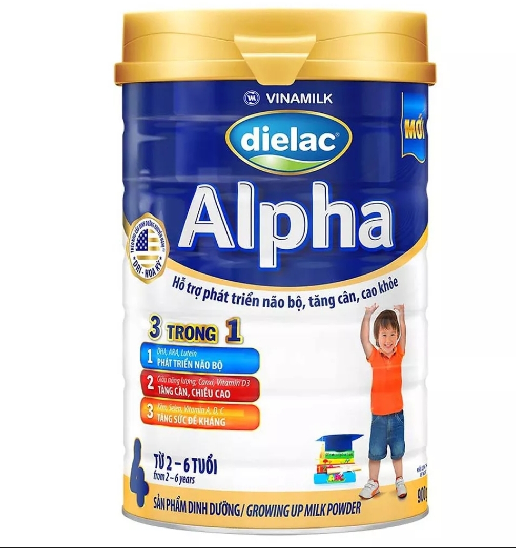 Sữa bột Alpha step4 900g cho trẻ từ 2 đến 6 tuổi