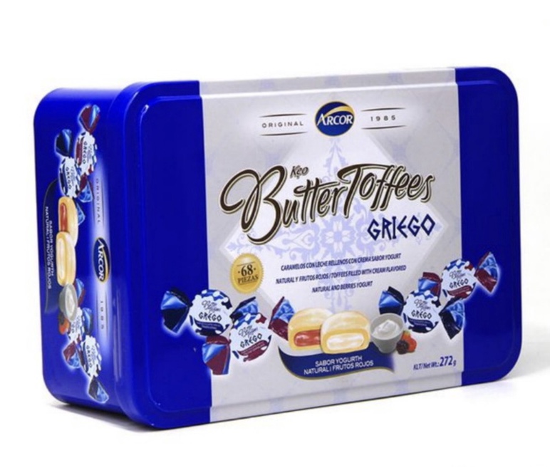 Kẹo Arcor Butter Toffees Griego 272gr