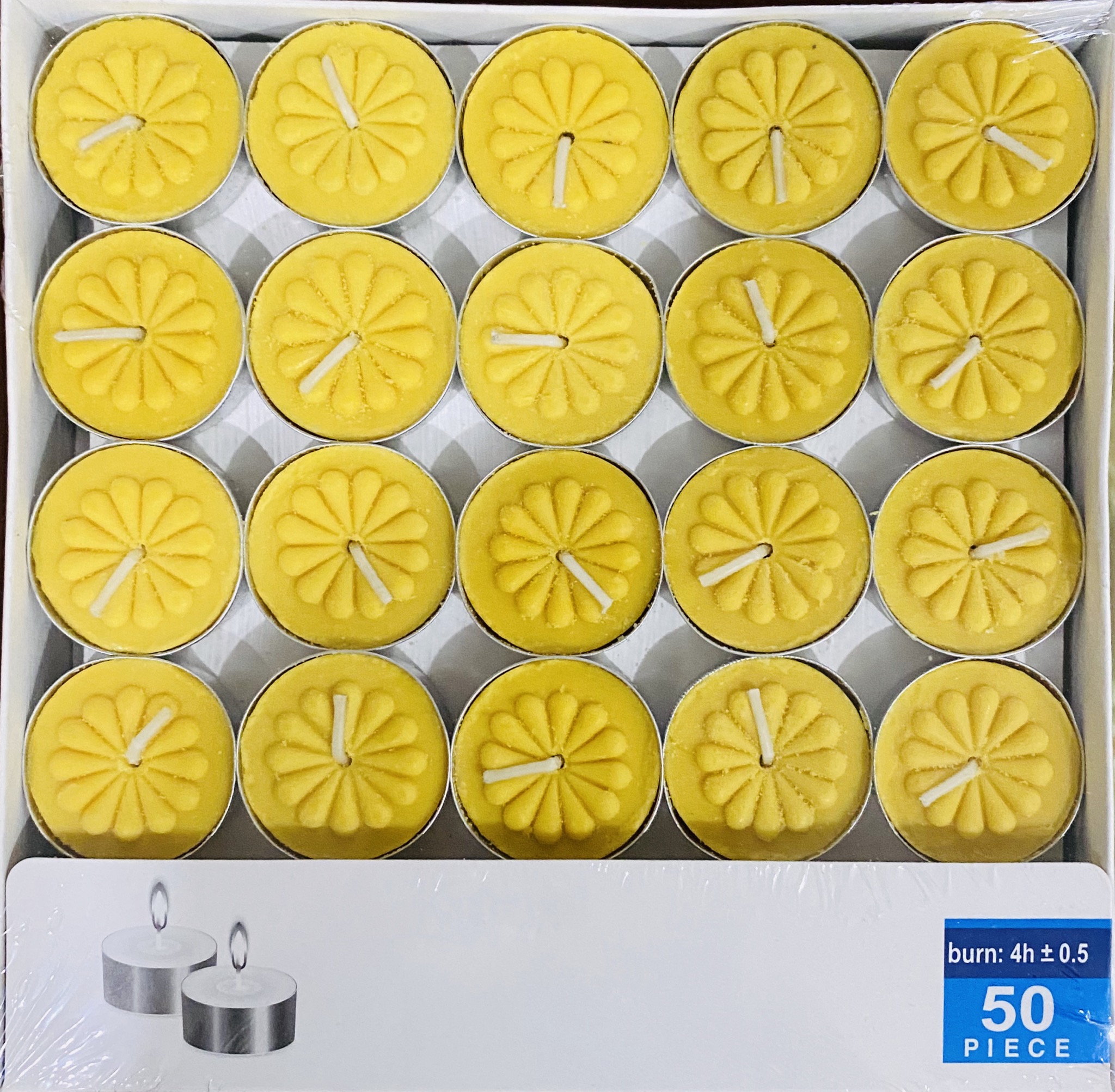 50 viên nến tealight 2h