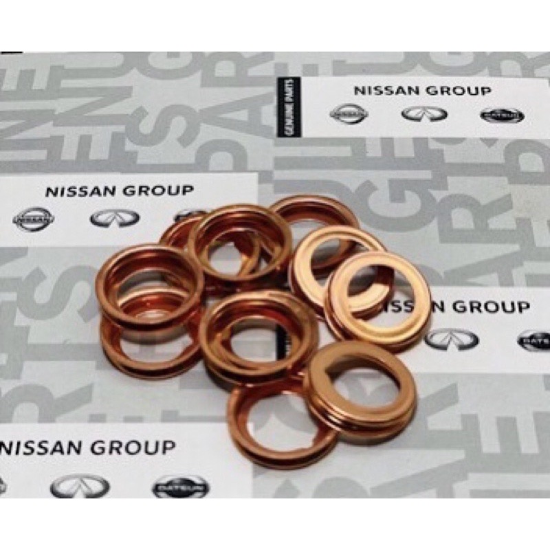 แหวนรองน๊อตถ่ายน้ำมันเครื่อง น้ำมันเกียร์ NISSAN 1 ชิ้น (อะไหล่แท้) ราคา 30 บาท*ส่งฟรี