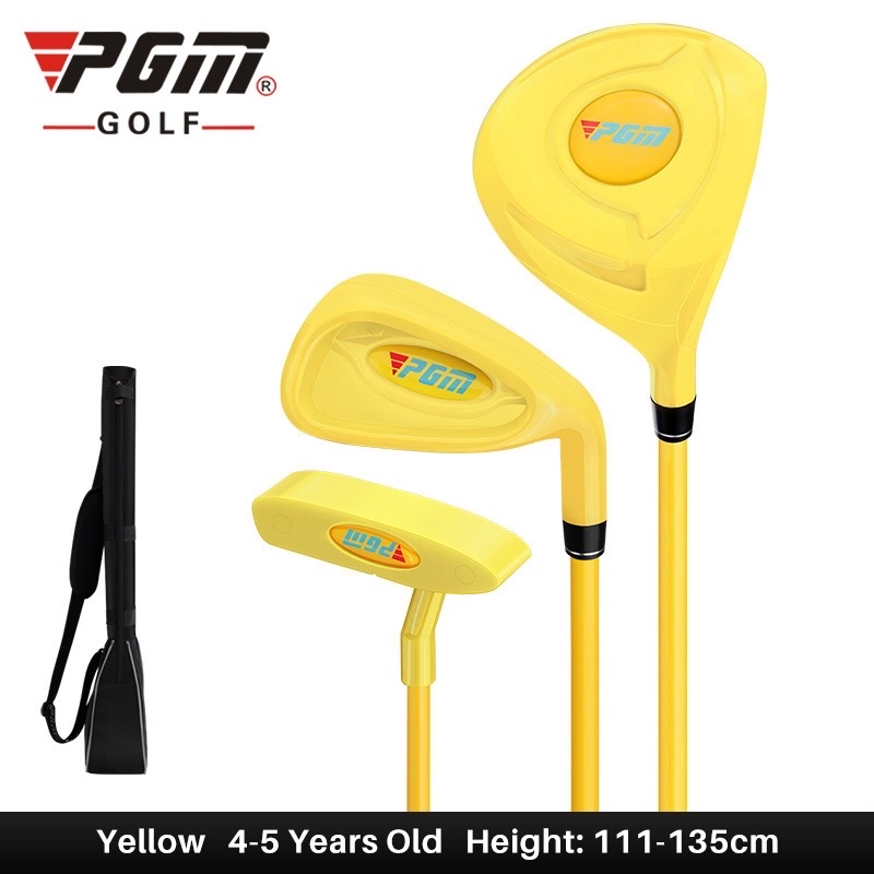Bộ gậy golf trẻ em bằng nhựa cao cấp PGM-JRTG011: Dành cho trẻ 2-5 Tuổi,  3 gậy, Kèm túi đựng.