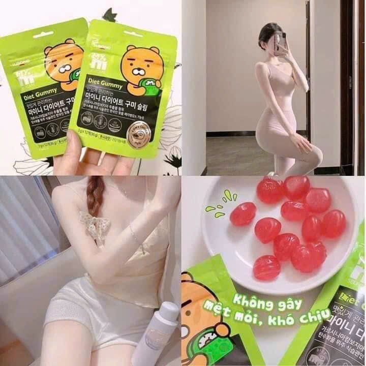 Kẹo Dẻo Giảm Cân Vị Táo Xanh Myni Selfcare Diet Gummy Ildong Hàn Quốc Gói