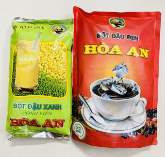 Sét 2 gói Bột đậu xanh + Bột đậu đen uống liền 💖Bột đậu Hoà An 💖Đặc sản Hải Dương