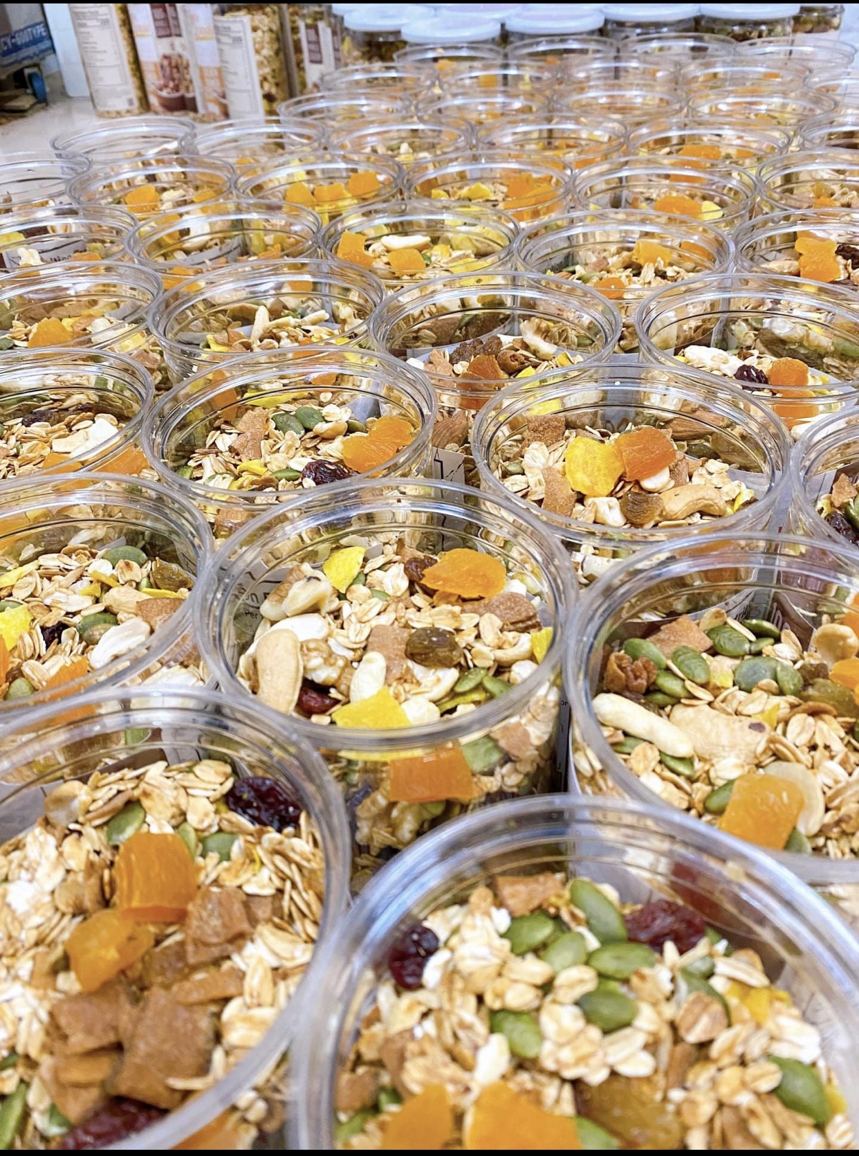 500gr granola siêu hạt, ngũ cốc giảm cân, granola không đường