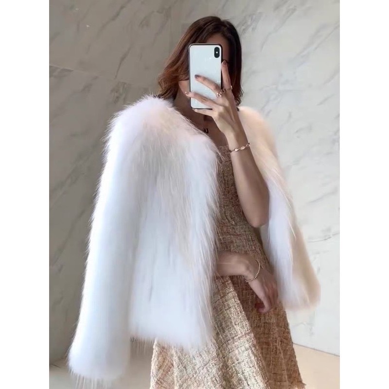 Áo khoác lông nữ sang chảnh, ấm áp lông dày dặn quynhchi