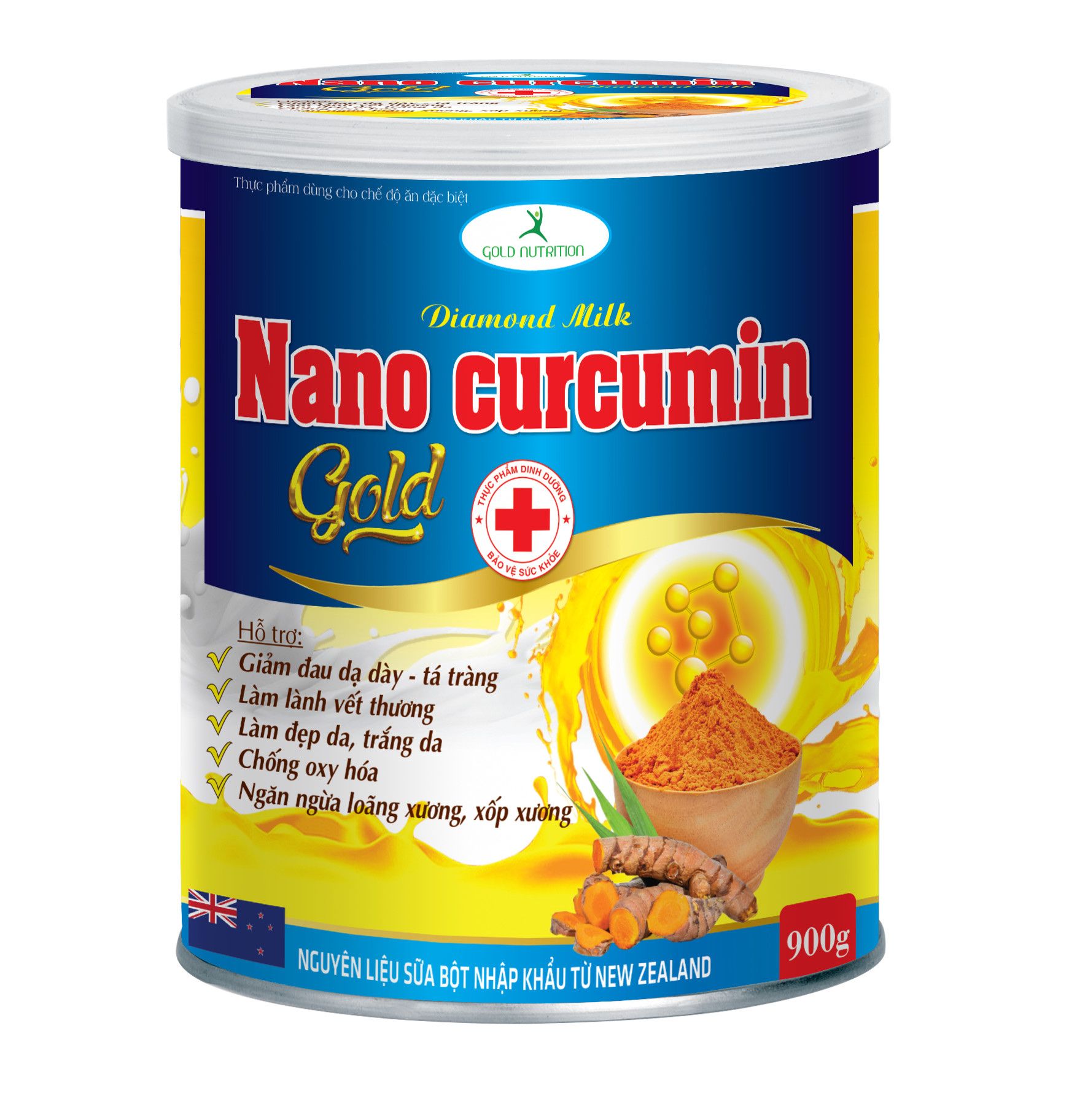 Hộp 900 gam / sữa nghệ nano curcumin gold