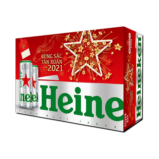 Thùng bia Heineken 330ml (24 lon)