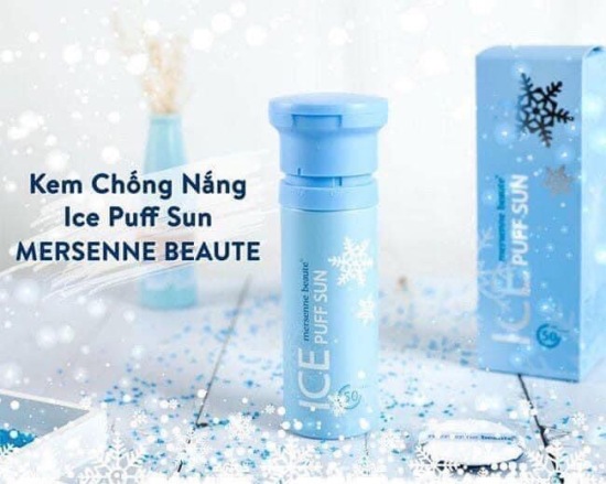 Kem chống nắng make up mát lạnh ice puff sun spf 50+pa+++ - ảnh sản phẩm 1
