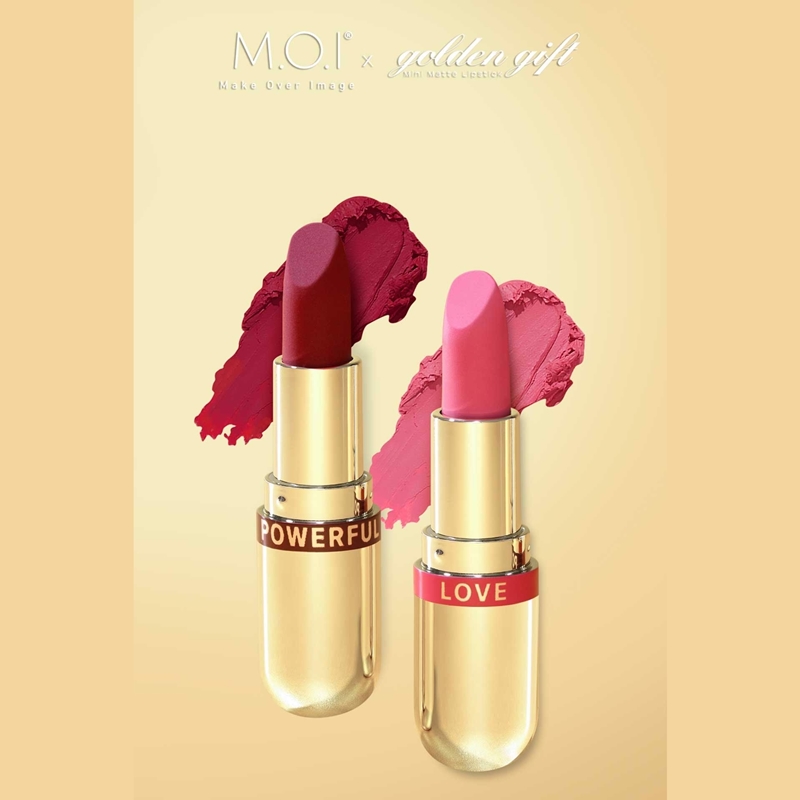 Set 2 thỏi son mini Golden Gift MOI