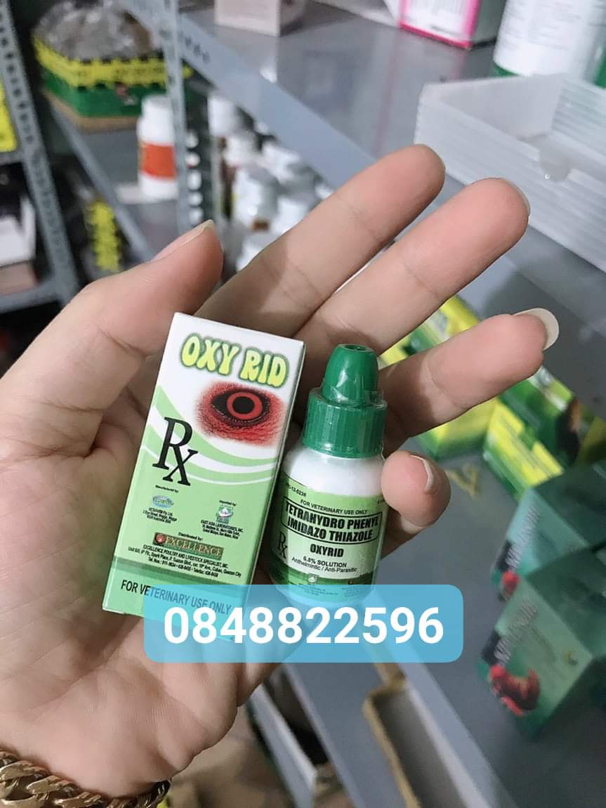 Oxy rid: tri giun sán, sâu, đỏ, ngứa, bọt mắt gà đá