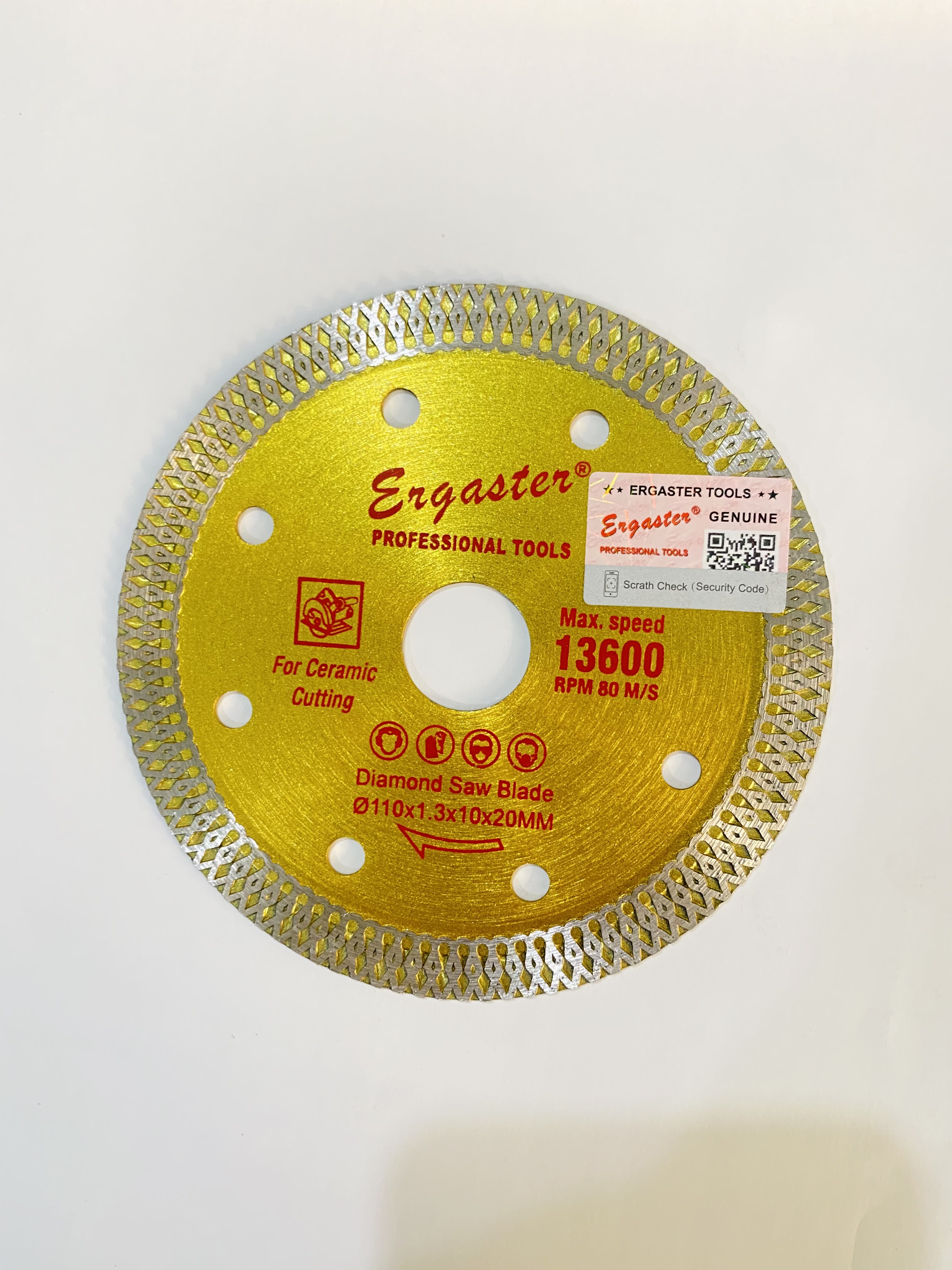 Lưỡi cưa kim cương đa năng cắt gạch ergaster 105 cao cấp.
