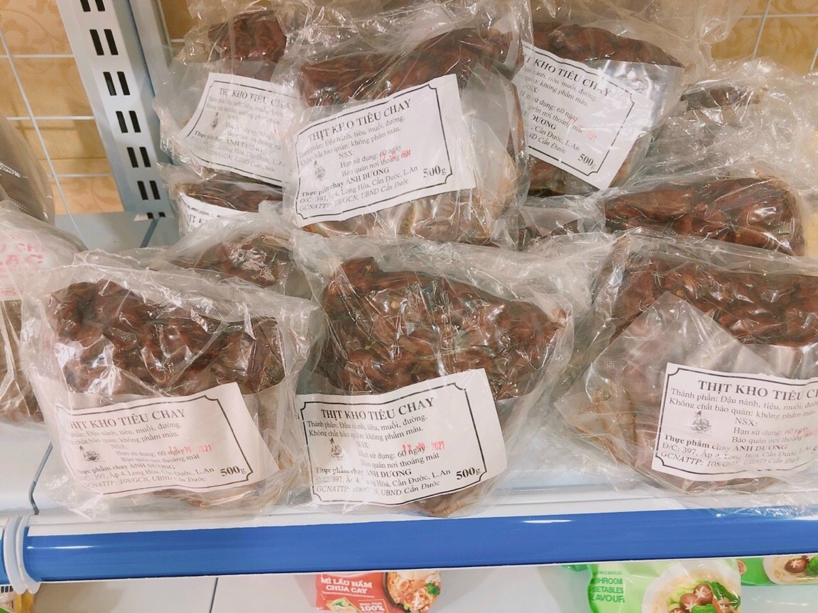 Thịt kho tiêu Ánh Dương khô chay